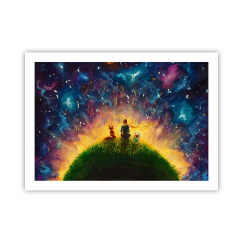 Póster - Amor y amistad - lo único entero - 70x50 cm