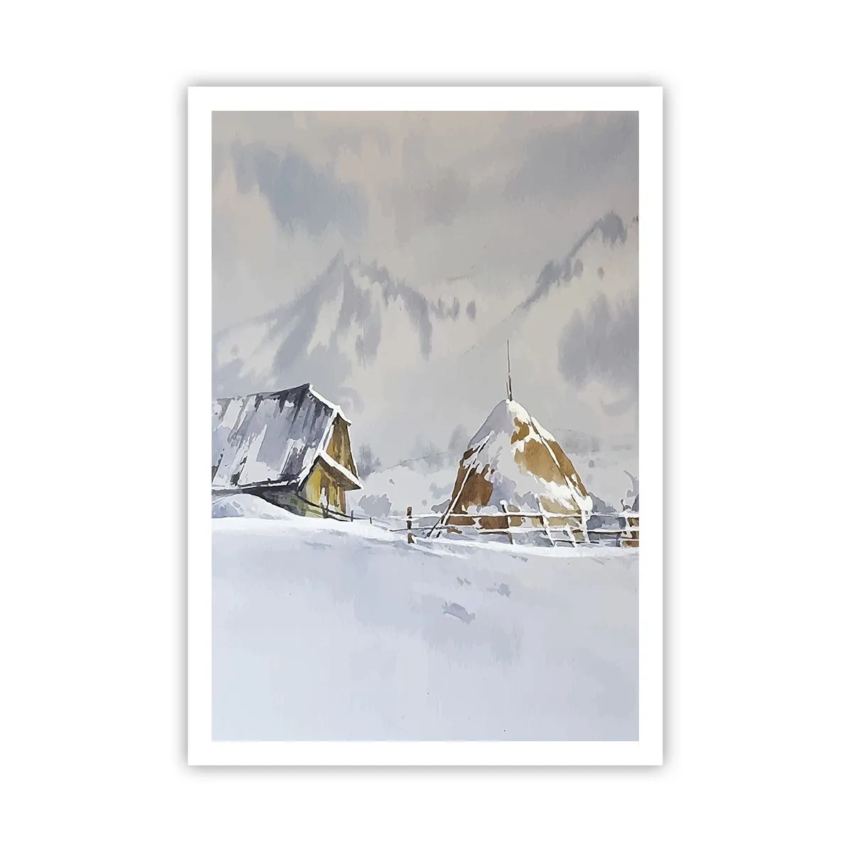 Póster - En un valle nevado - 70x100 cm