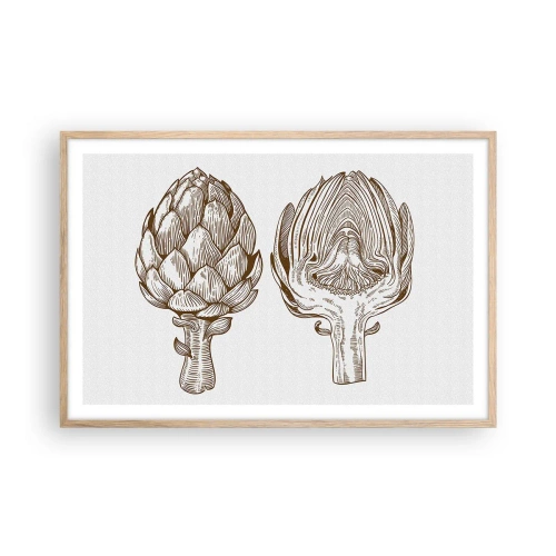 Póster en marco roble claro - Lección de anatomía - 91x61 cm