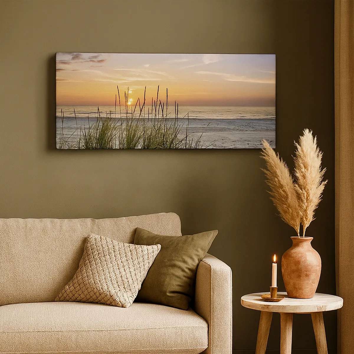 Cuadro sobre lienzo - Impresión de Imagen - Mira, piensa, siente - 30x30 cm