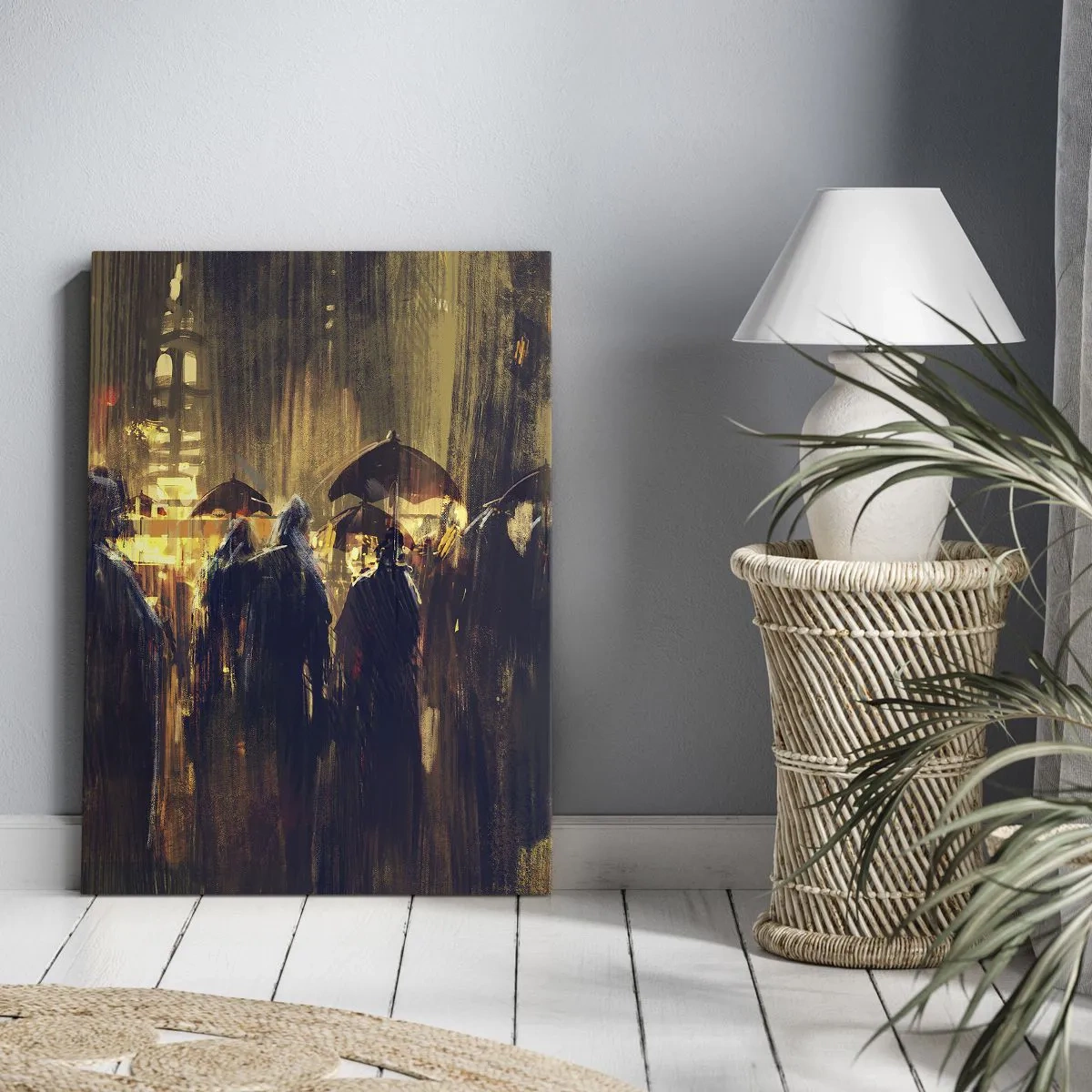 Cuadro sobre lienzo - Impresión de Imagen - Seguidores de la lluvia - 45x80 cm