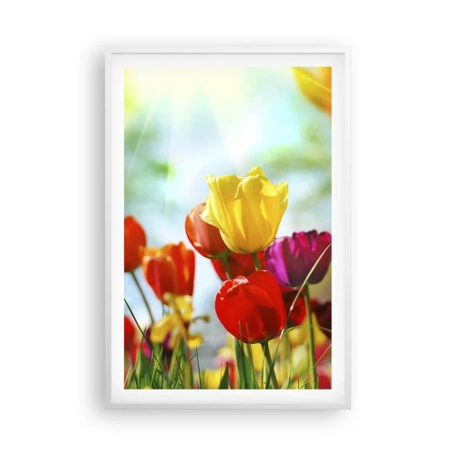 Póster en marco blanco - Todos los tonos del sol - 61x91 cm