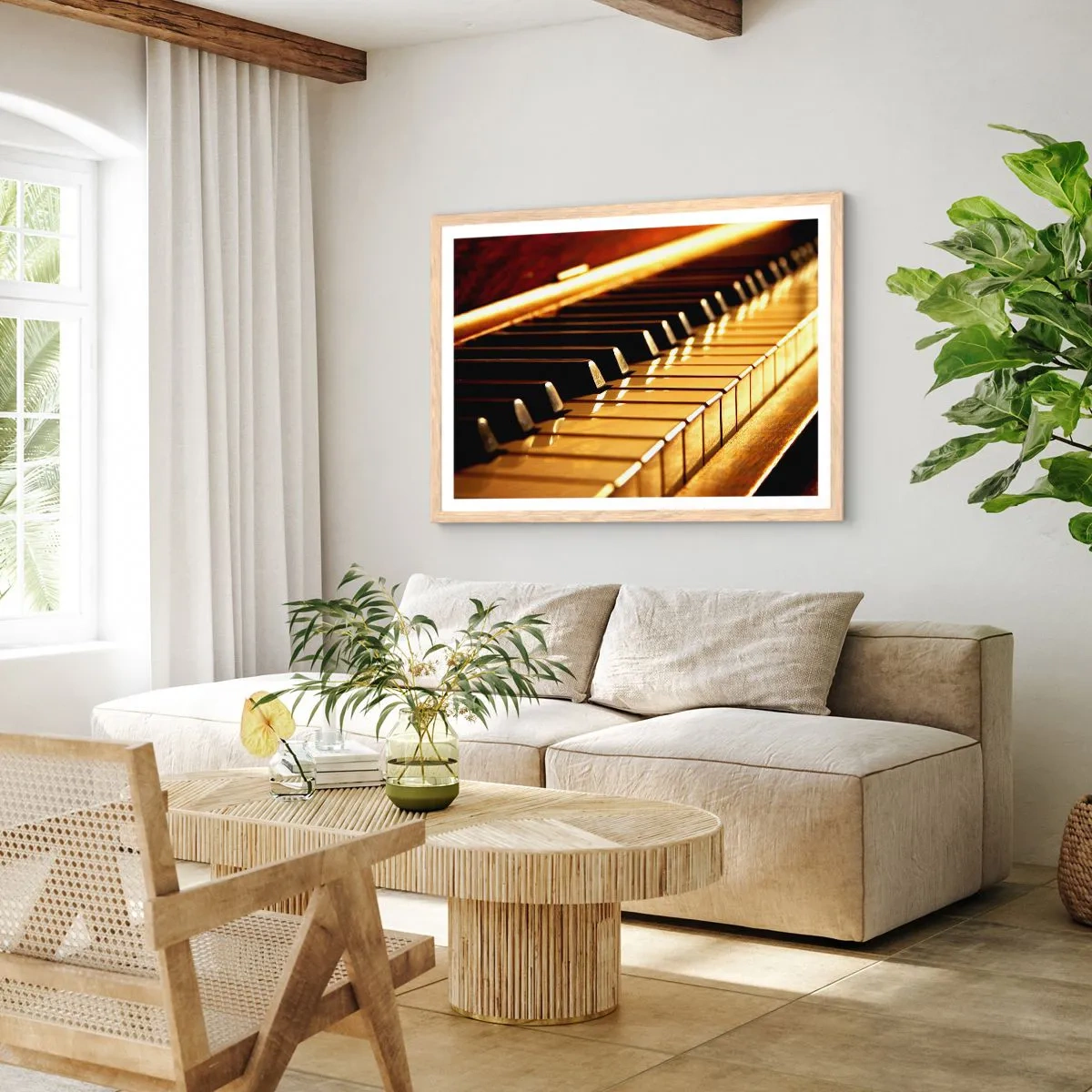 Póster en marco roble claro - Posibilidades ilimitadas - 91x61 cm