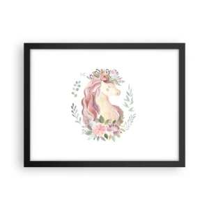 Póster en marco negro - Una invitación al mundo de los cuentos de hadas - 40x30 cm