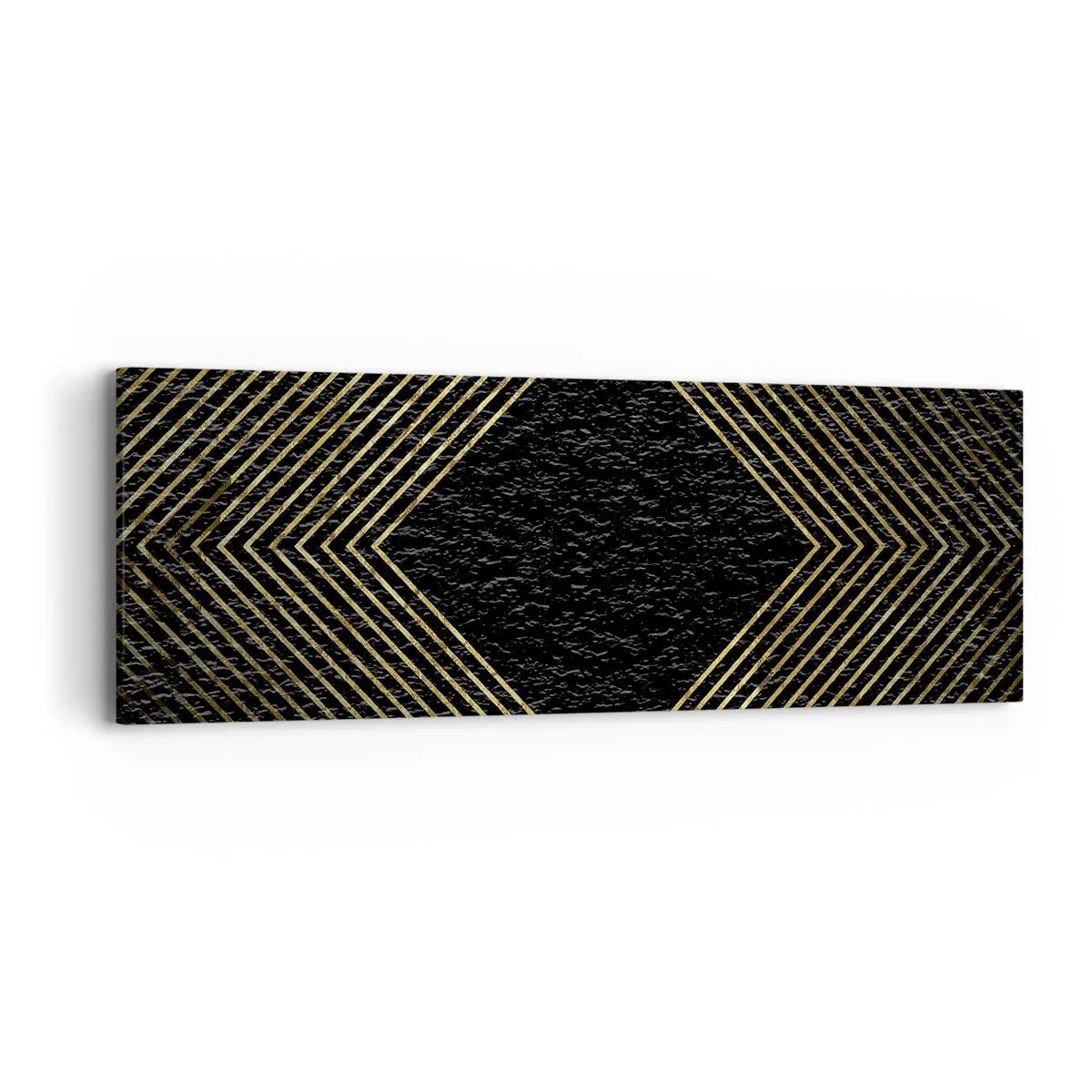 Cuadro sobre lienzo - Impresión de Imagen - Geometría al estilo glamour - 90x30 cm