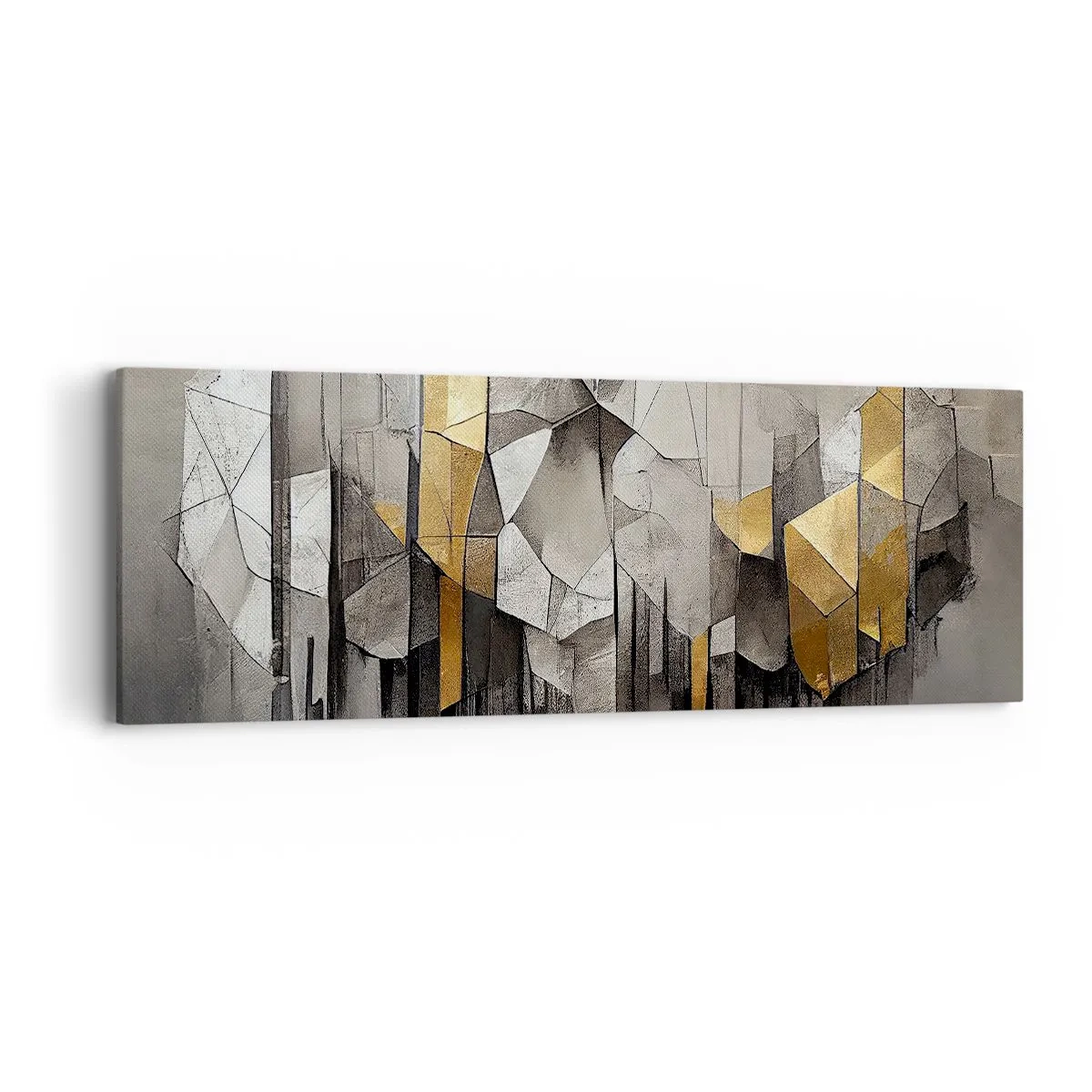 Cuadro sobre lienzo - Impresión de Imagen - Composición hecha de hielo y luz - 90x30 cm