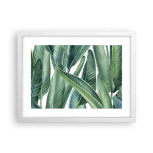 Póster en marco blanco - Vegetación en estado puro - 40x30 cm