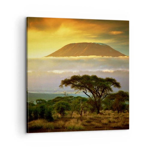 Cuadro sobre lienzo - Impresión de Imagen - El sueño del viajero - 60x60 cm