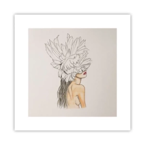 Póster - Belleza coronada - 30x30 cm