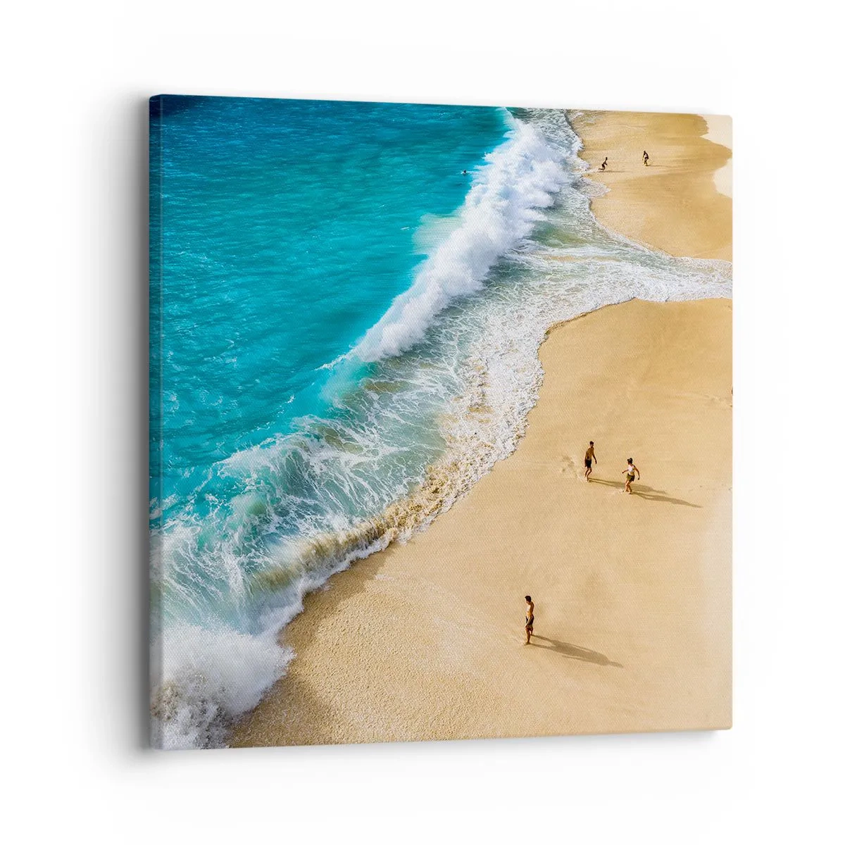 Cuadro sobre lienzo - Impresión de Imagen - Y luego el sol, la playa... - 30x30 cm