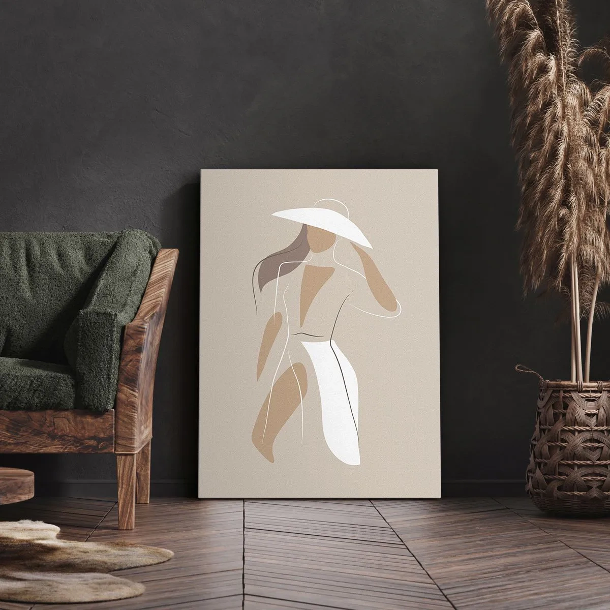 Cuadro sobre lienzo - Impresión de Imagen - La moda es alegría - 45x80 cm