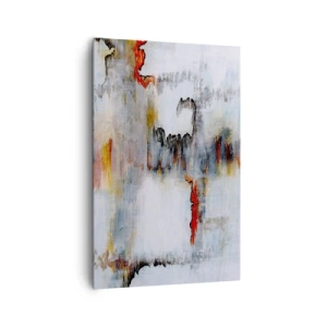 Cuadro sobre lienzo - Impresión de Imagen - Patrón abstracto con colores vivos sobre un fondo claro. - 80x120cm - Abstracto sobre el agua - Decoración de pared moderna para salón y dormitorio ARTTOR