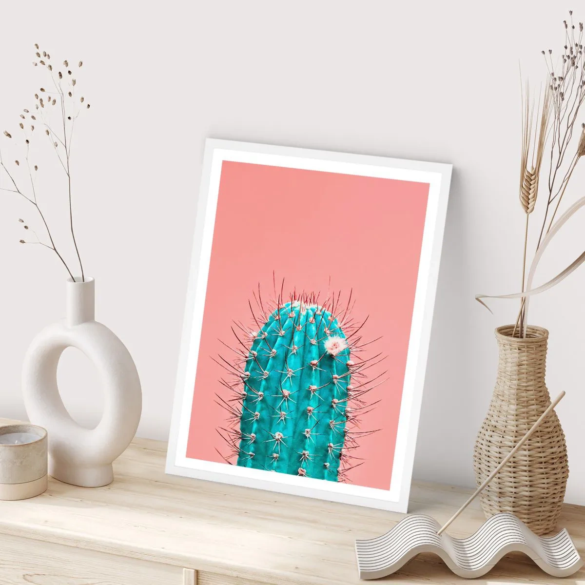 Póster en marco blanco - Se mira, pero no se toca - 40x50 cm