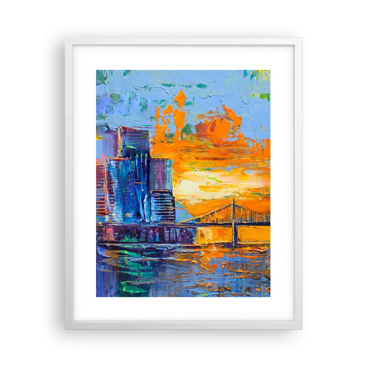 Póster en marco blanco - Cultura y naturaleza - 40x50 cm
