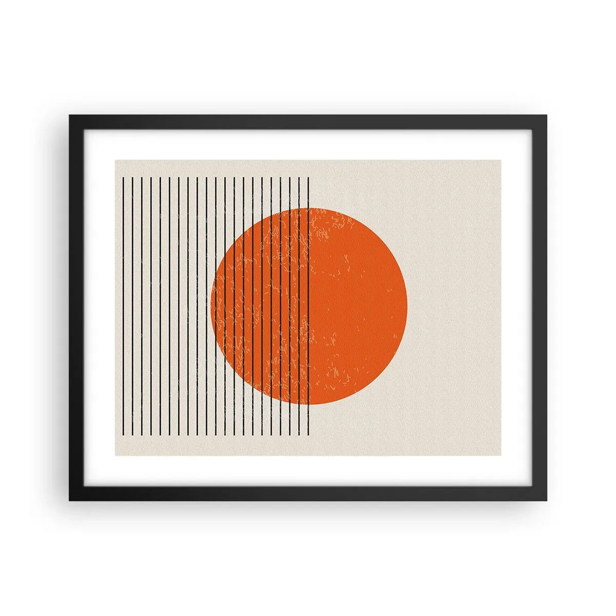 Póster en marco negro - Siempre el sol - 50x40 cm