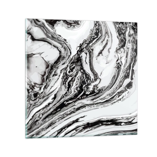 Cuadro sobre vidrio - Impresiones sobre Vidrio - Al principio existía el caos - 40x40 cm