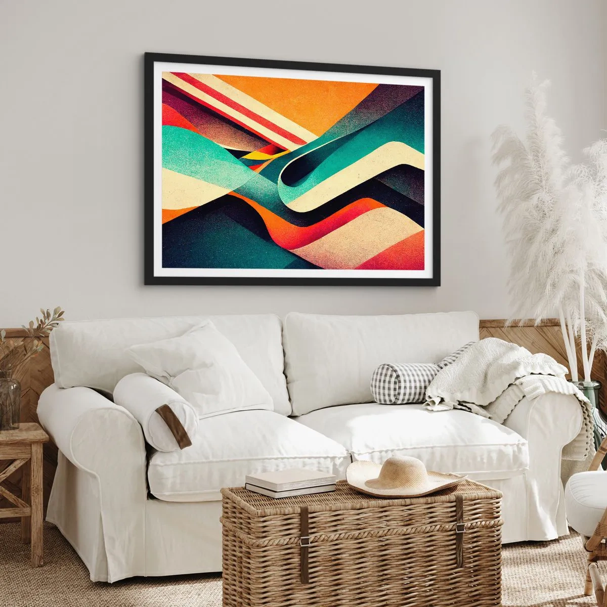 Póster en marco negro - Composición intensa - 40x30 cm
