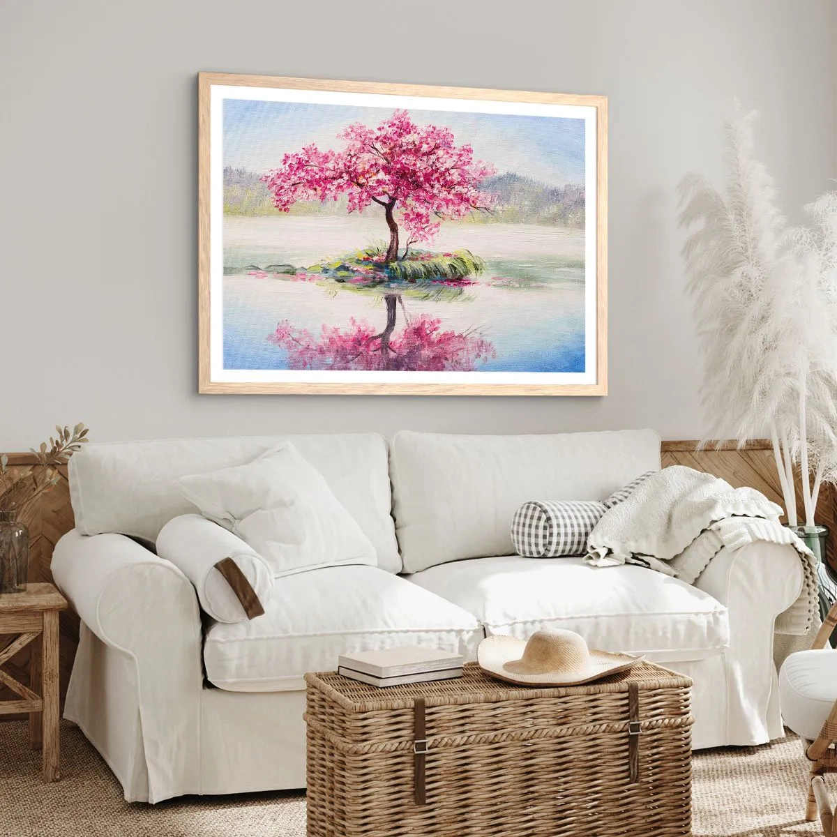 Póster en marco roble claro - Una celebración de la primavera - 40x30 cm