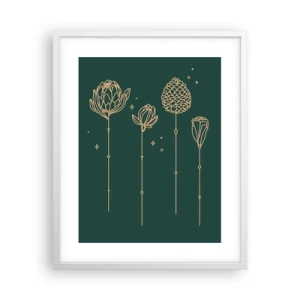 Póster en marco blanco - La familia vegetal - 40x50 cm