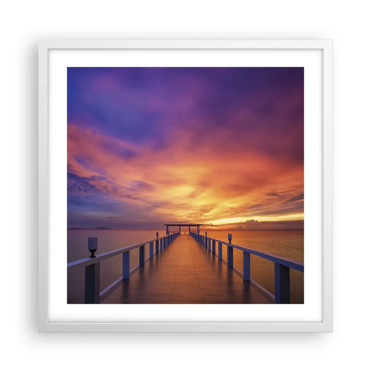 Póster en marco blanco - Sin fin - 50x50 cm