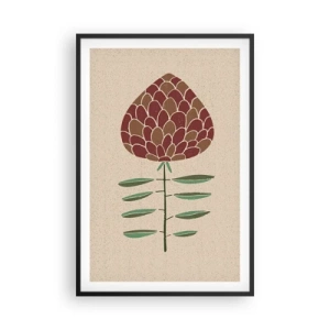 Póster en marco negro - Como una gran piña - 61x91 cm