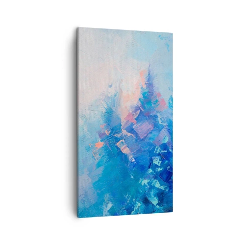 Cuadro sobre lienzo - Impresión de Imagen - Abstracción invernal - 45x80 cm