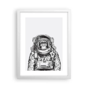 Póster en marco blanco - Evolución alternativa - 30x40 cm