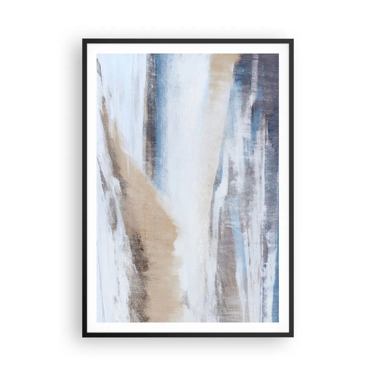 Póster en marco negro - Composición invernal - 70x100 cm