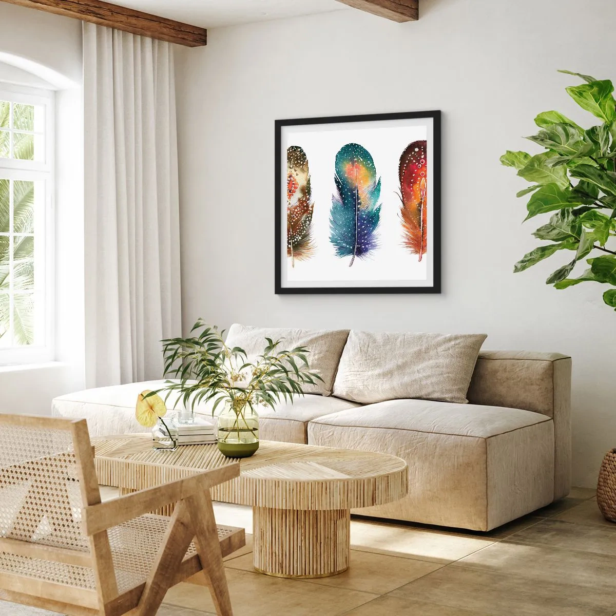 Póster en marco negro - Rituales, ceremonias, secretos - 50x50 cm