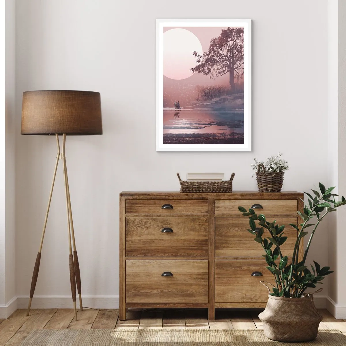 Póster en marco blanco - Rarezas nocturnas - 70x100 cm