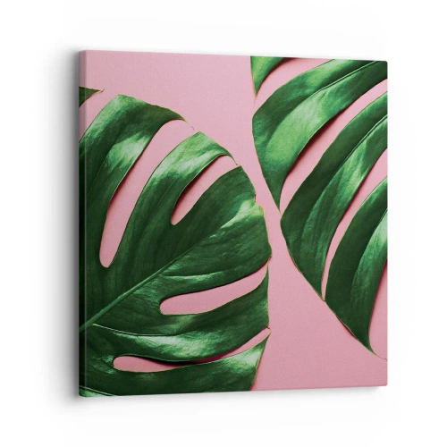 Cuadro sobre lienzo - Impresión de Imagen - Cita con el verde - 30x30 cm