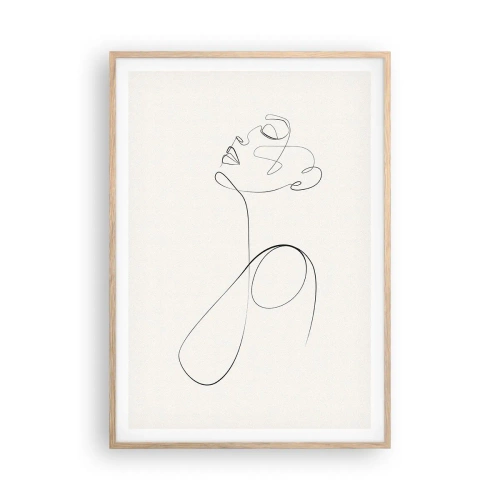 Póster en marco roble claro - En el bucle de los sueños - 70x100 cm