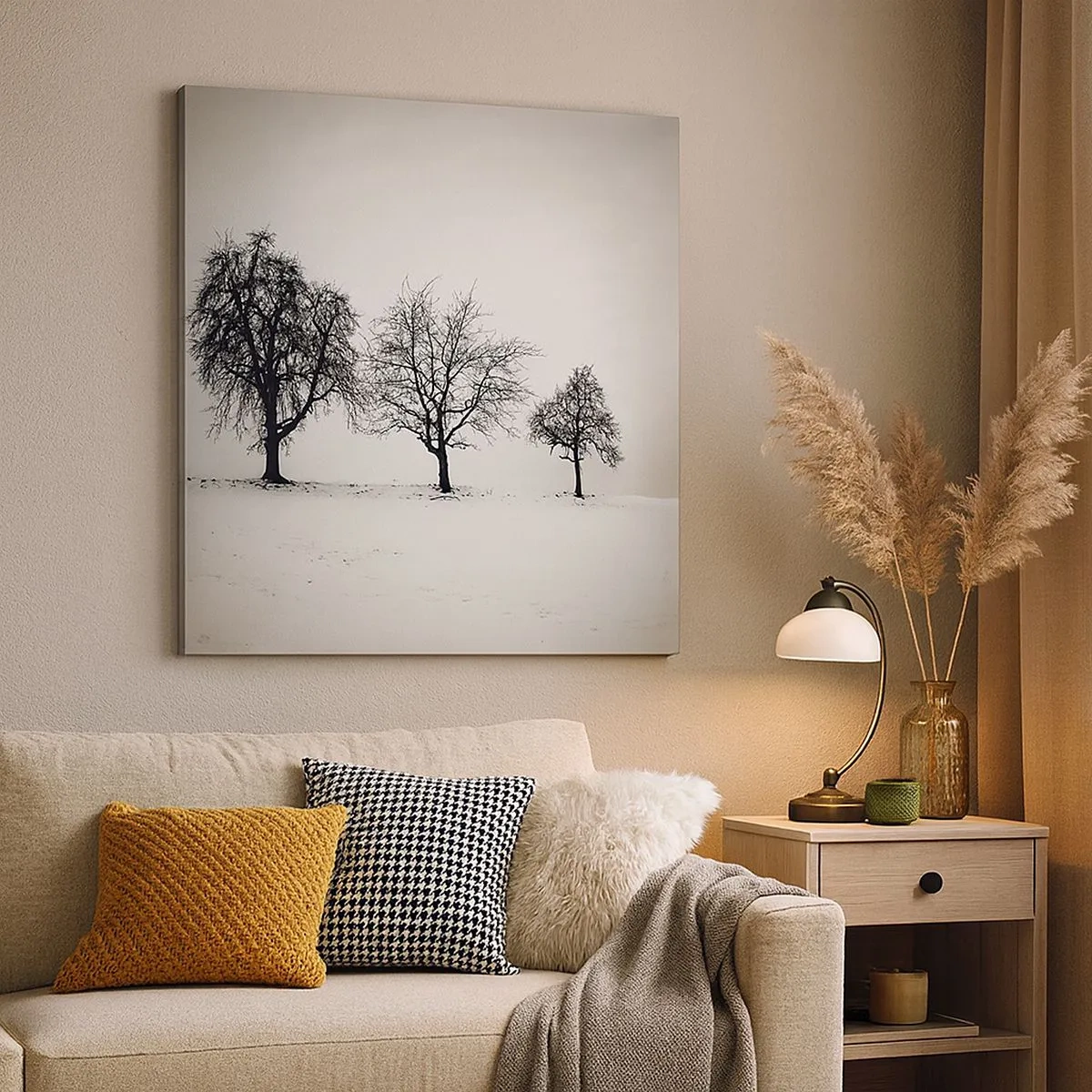 Cuadro sobre lienzo - Impresión de Imagen - ¿Con qué sueñan? - 30x30 cm