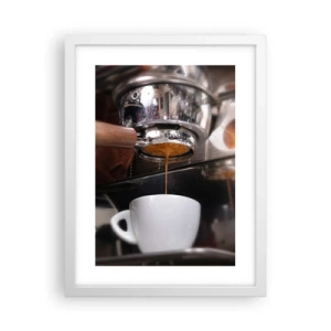 Póster en marco blanco - El mejor momento del día - 30x40 cm