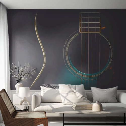 Fotomural Autadhesivo Deluxe Sticker - Un momento antes de que suene - Guitarra, Música, Instrumentos de cuerda - 450x315 cm