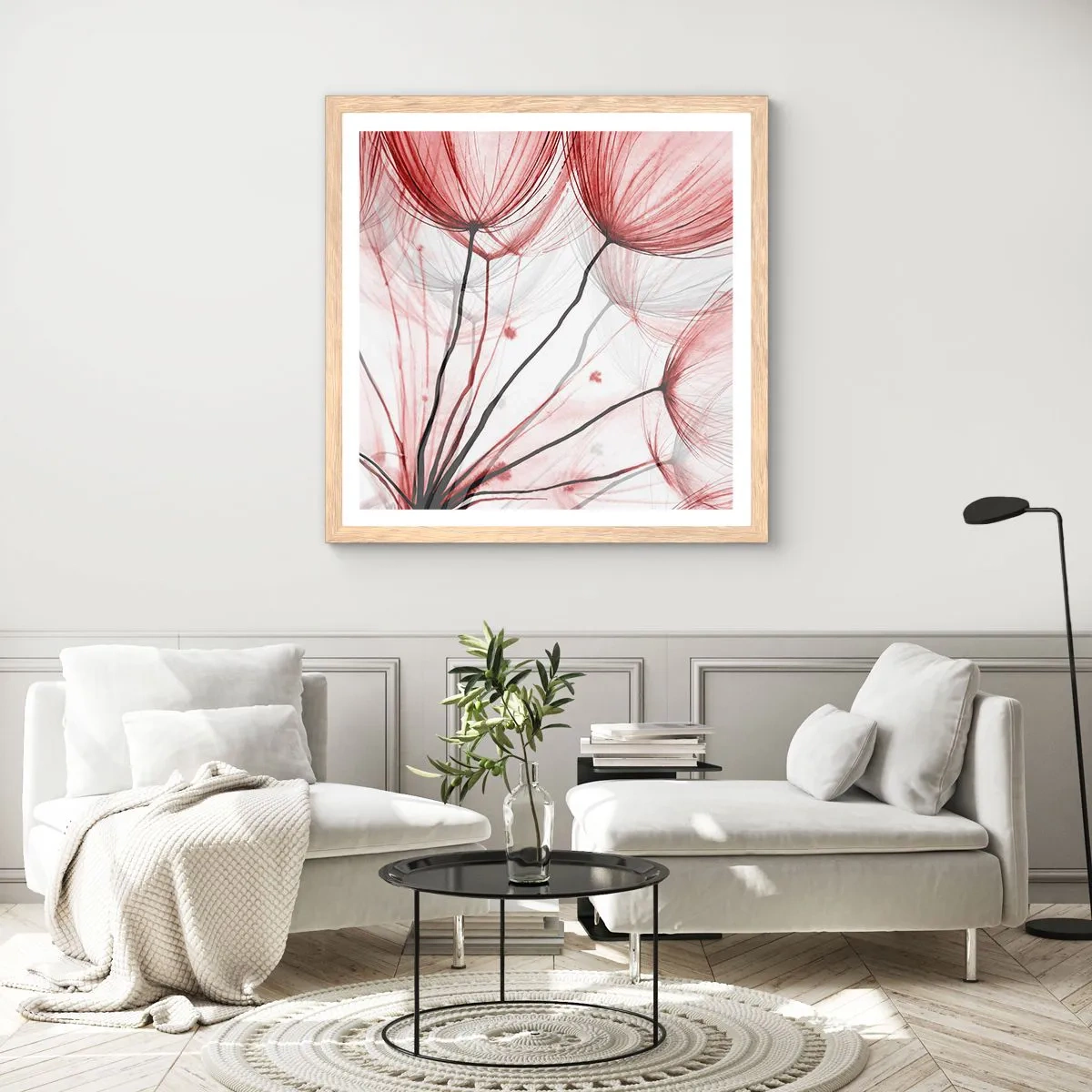 Póster en marco roble claro - Antes de partir - 50x50 cm