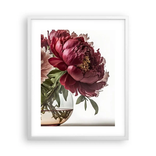 Póster en marco blanco - En plena floración de la belleza - 40x50 cm