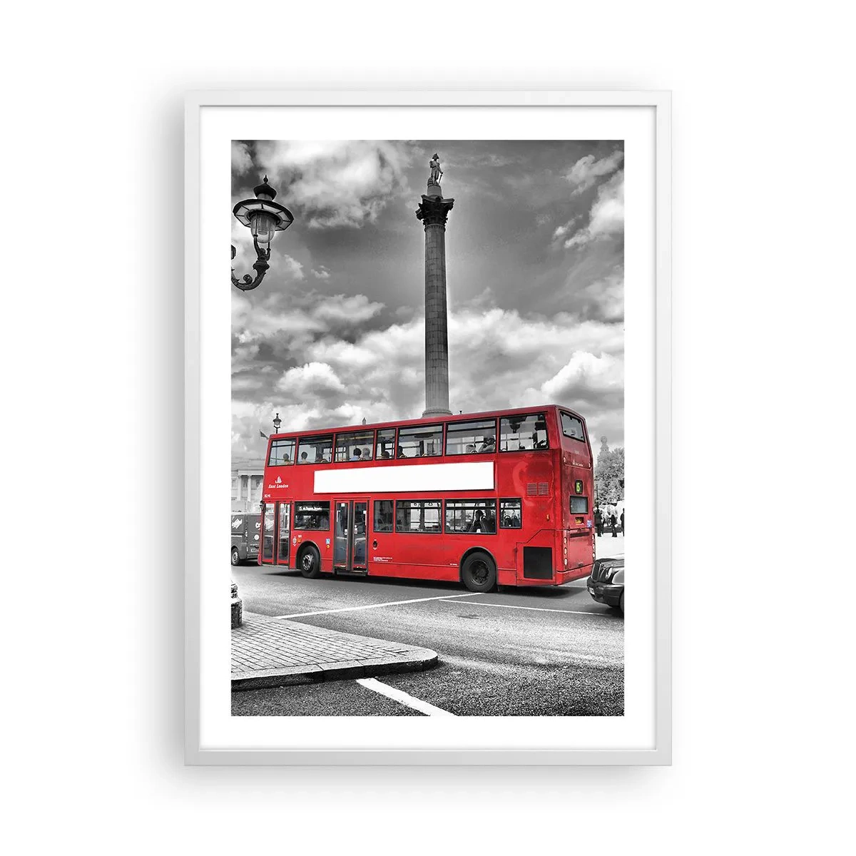 Póster en marco blanco - El verdadero torrente sanguíneo de la ciudad - 50x70 cm