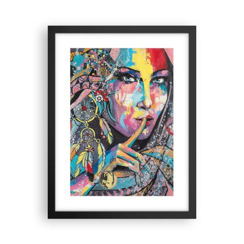 Póster en marco negro - Silencio hasta que entiendas - 30x40 cm