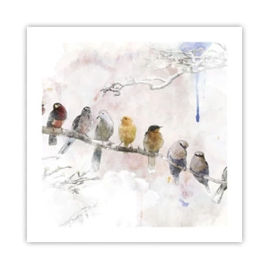 Póster - Reunión alada - 50x50 cm