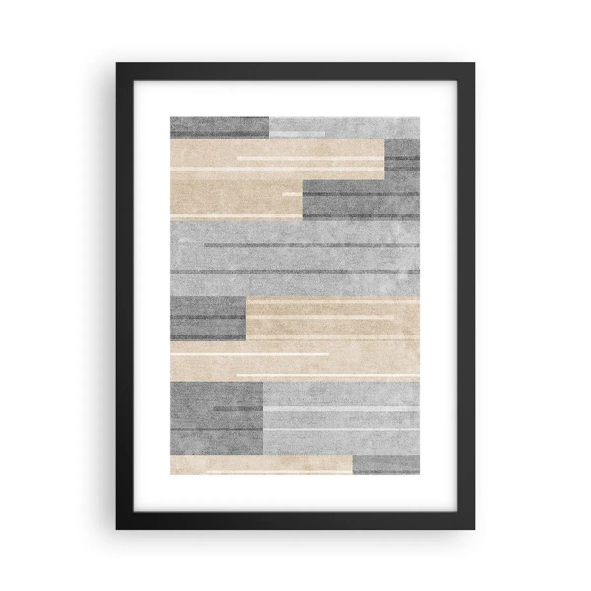 Póster en marco negro - Composición: sostener la vertical - 30x40 cm