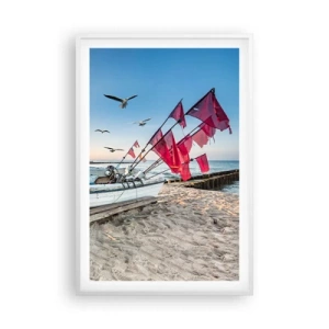 Póster en marco blanco - Un merecido descanso - 61x91 cm