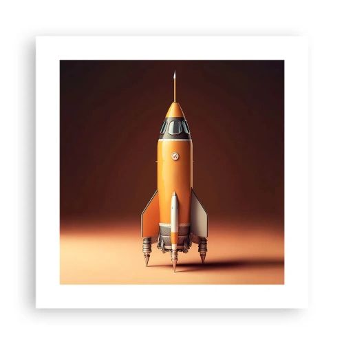 Póster - Comienza con un sueño - 40x40 cm