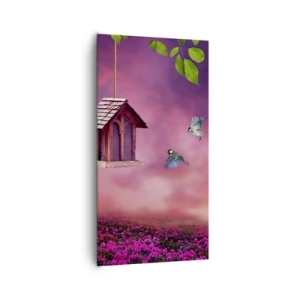 Cuadro sobre lienzo - Impresión de Imagen - Invitación a una cena - 65x120 cm