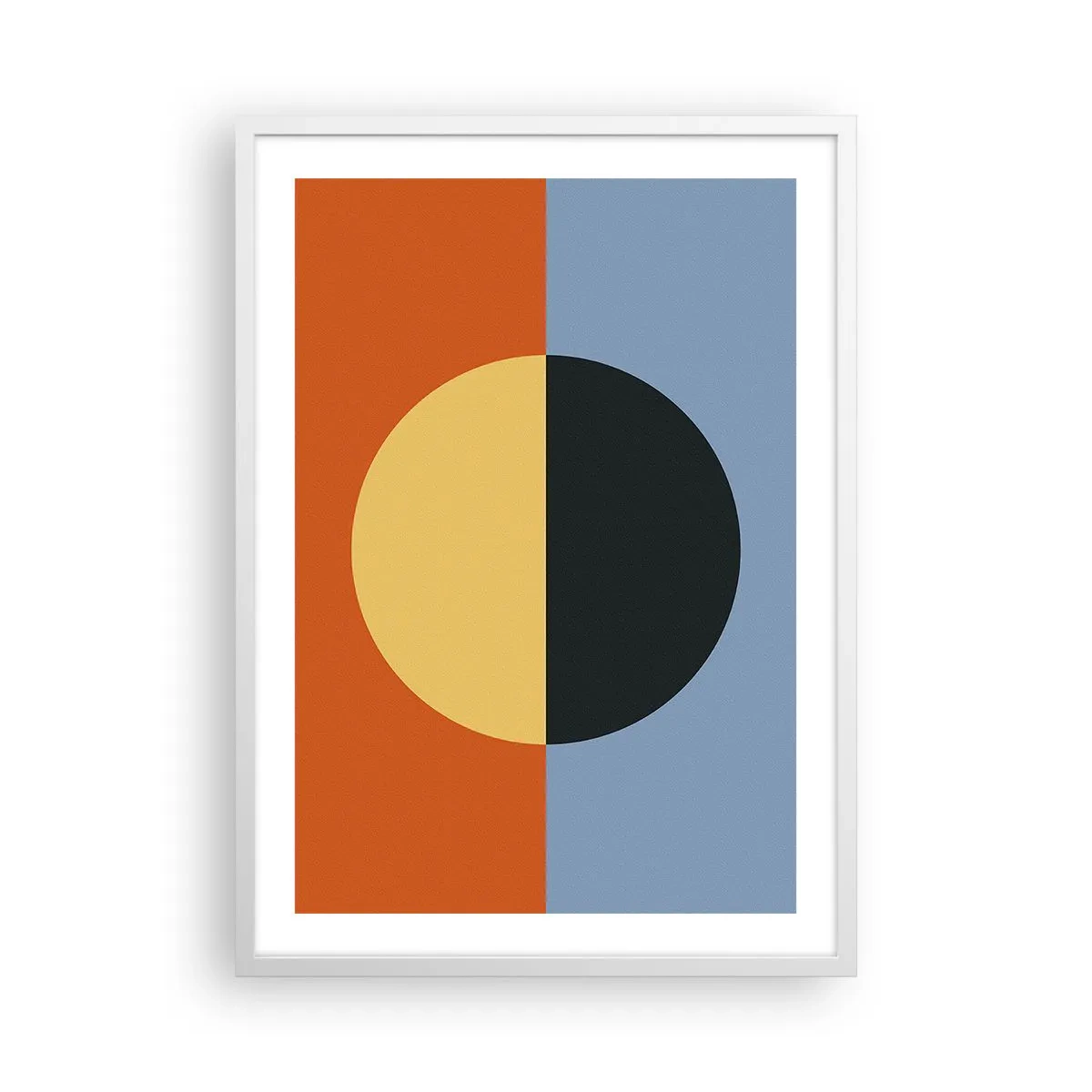 Póster en marco blanco - Una composición de calidez y frescura - 50x70 cm