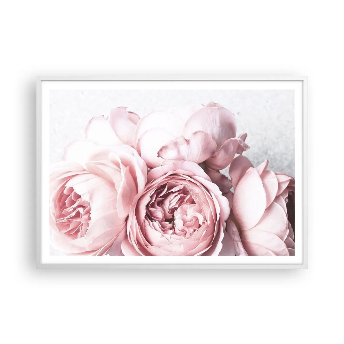 Póster en marco blanco - Para los románticos - 100x70 cm