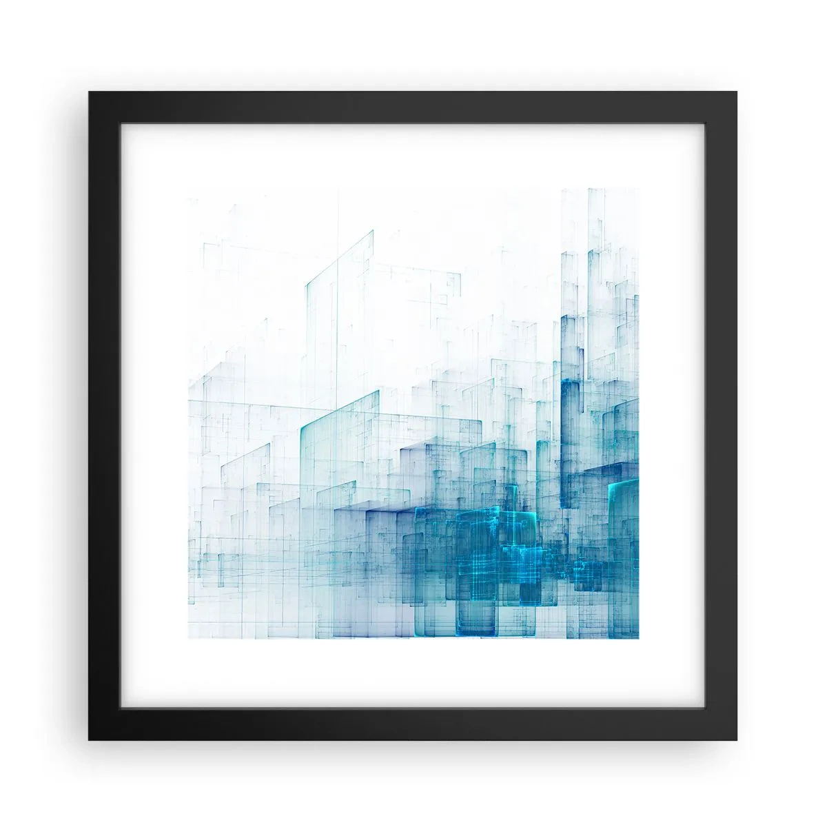 Póster en marco negro - Cómo se hizo el espacio - 30x30 cm