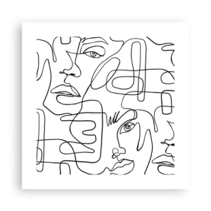 Póster - Entre emociones enredadas - 40x40 cm