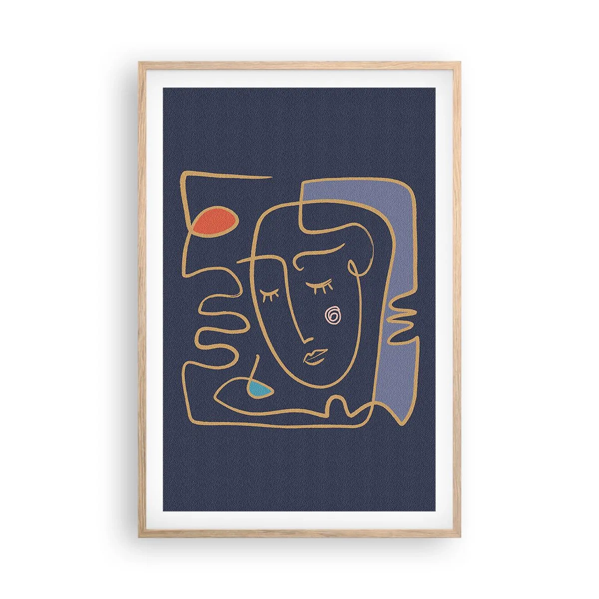 Póster en marco roble claro - En un maravilloso sueño - 61x91 cm