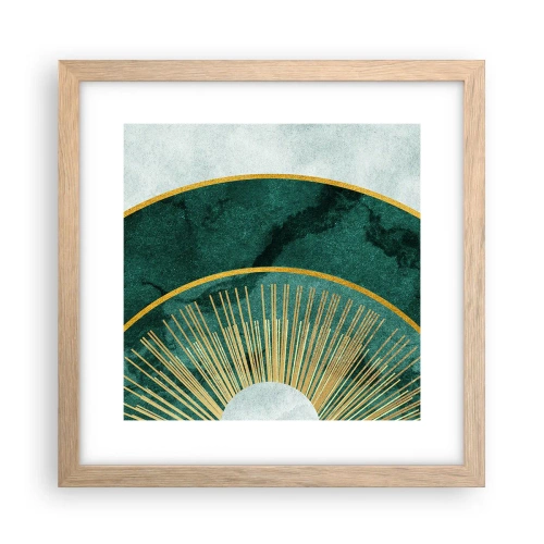 Póster en marco roble claro - Un sistema solar diferente - 30x30 cm